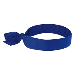 Ergodyne 6700 Chill Its Evaporative Cooling Bandana Tie - Solid Blue