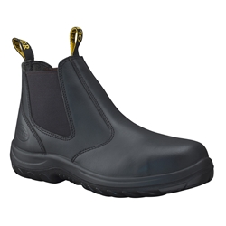 Oliver Black Slip-on Ankle Safety Boot