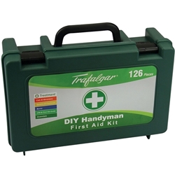Trafalgar First Aid First Aid Kit DIY Handyman Hard Case Gre