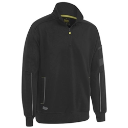 Bisley Work Fleece 1/4 Zip Pullover with Sherpa Lining