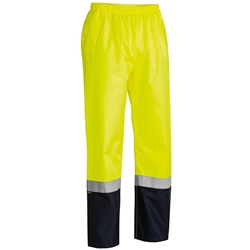 Bisley Taped Two Tone Hi-Vis Shell Rain Pant