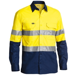 Bisley 3M Taped Hi Vis 2 Tone X Airflow Ripstop Shirt