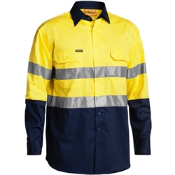 Bisley 3M Taped Two Tone Hi Vis Cool Lightweight Shirt