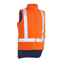 Bisley X Taped Hi Vis Puffer Vest