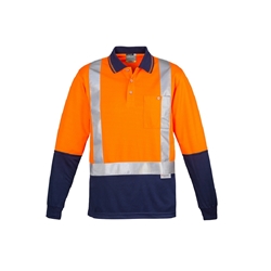 Two Tone Polo D/N L/S Polyester