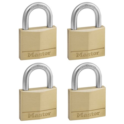 Padlock Diamond Brass 40x22 4pk 140QAU