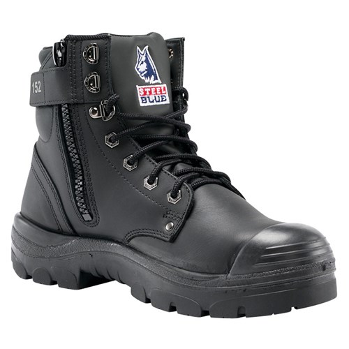 Steel Blue Argyle Zip Steel Toe Bump Cap Safety Boots 332152