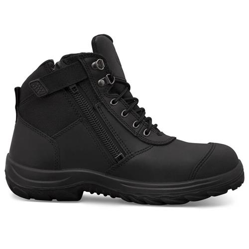Oliver Zip-Sided Ankle Safety Boot - Black