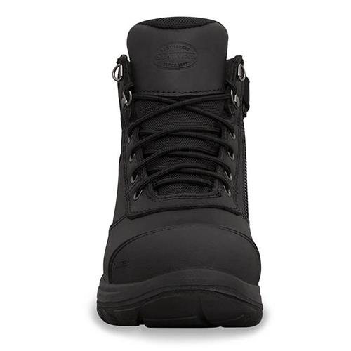 Oliver Zip-Sided Ankle Safety Boot - Black