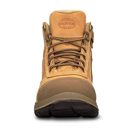Oliver Zip-Sided Ankle Safety Boot - Wheat