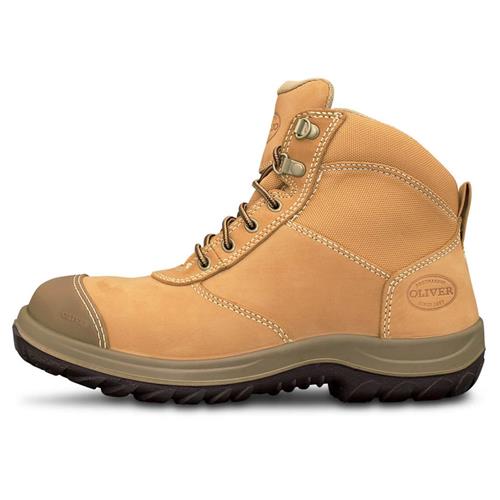 Oliver Zip-Sided Ankle Safety Boot - Wheat