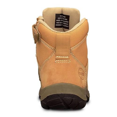 Oliver Zip-Sided Ankle Safety Boot - Wheat