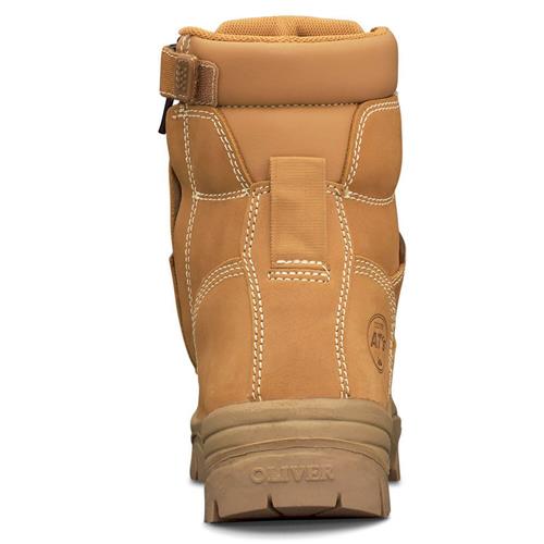 Oliver Mid-Cut Zip-Sided Safety Boot Bump Cap - WHEAT