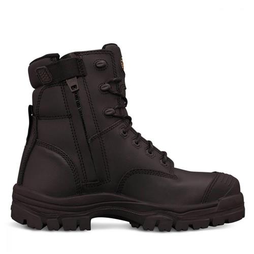Oliver Mid-Cut Zip-Sided Safety Boot Bump Cap - Black
