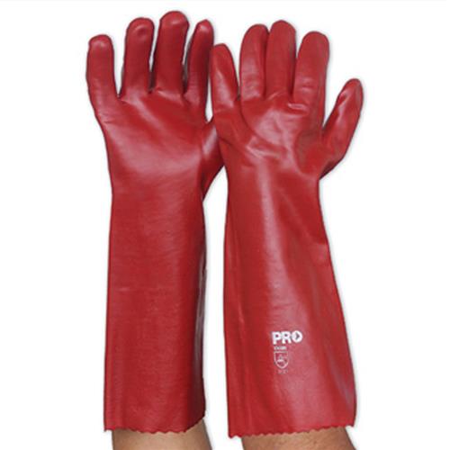 Pro Choice PVC Red Glove Long
