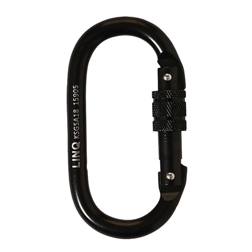 LINQ Karabiner Screw Gate Steel Alloy 18mm