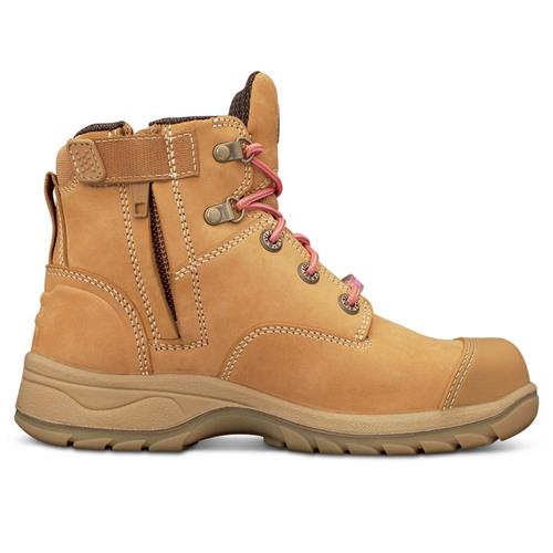 Oliver Women's Wheat Zip Sided Safety Boots 49-432Z