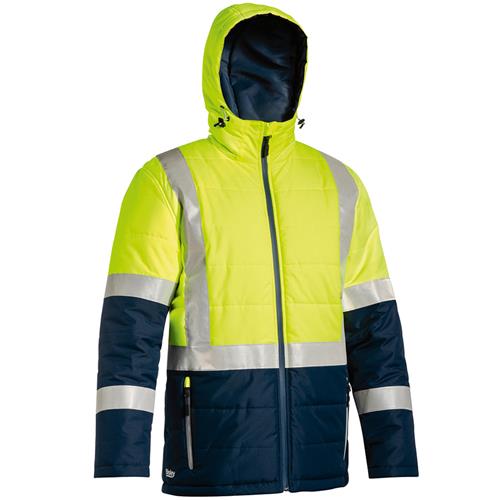 Bisley Taped 2 Tone Hi Vis Puffer Jacket