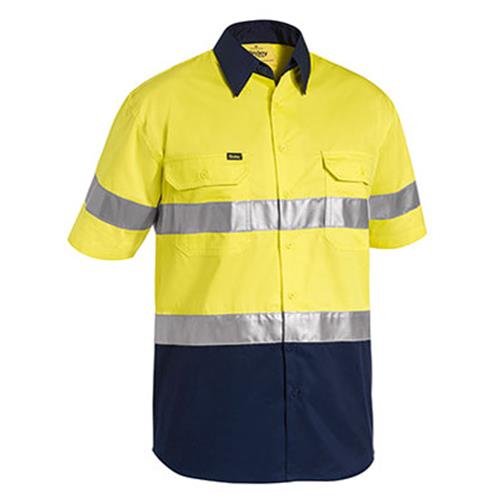 Bisley Taped Two Tone Hi Vis Cool Lightweight S/S Shirt