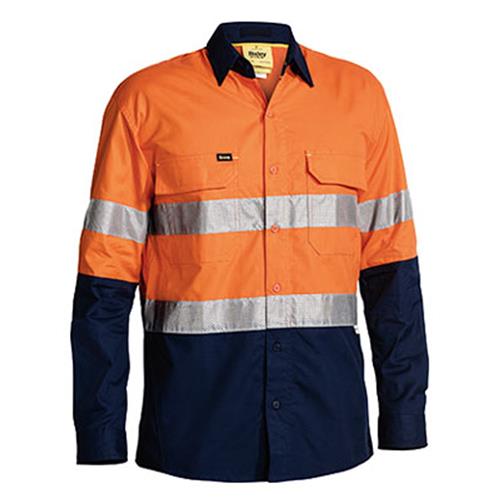 Bisley 3M Taped Hi Vis 2 Tone X Airflow Ripstop Shirt
