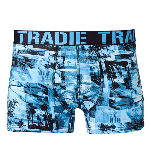 TRADIE Mens Work N Surf Trunk Digi Overload Large