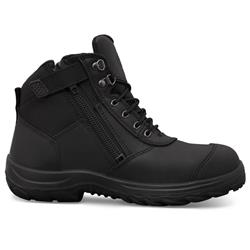 Oliver Zip-Sided Ankle Safety Boot - Black