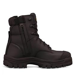 Oliver Mid-Cut Zip-Sided Safety Boot Bump Cap - Black