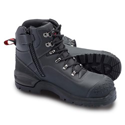 John Bull Crow 3.0 Lace-Up Zip-Sided Safety Boot - Black