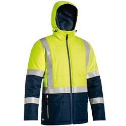 Bisley Taped 2 Tone Hi Vis Puffer Jacket