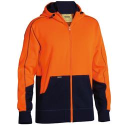 Bisley Hi Vis Fleece Hoodie