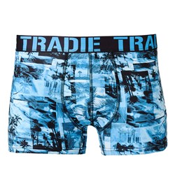 TRADIE Mens Work N Surf Trunk Digi Overload Large