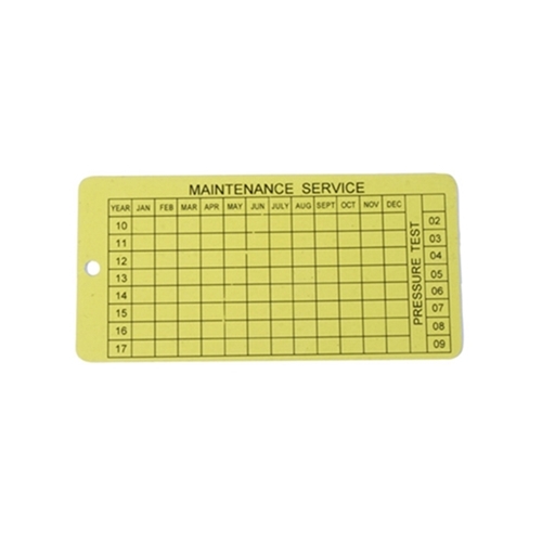 Fire Extinguisher Service Tags