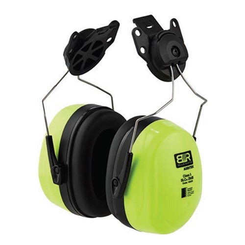 Blue Rapta Auditek 28dB(A) Hi-Vis Cap Attach Earmuffs