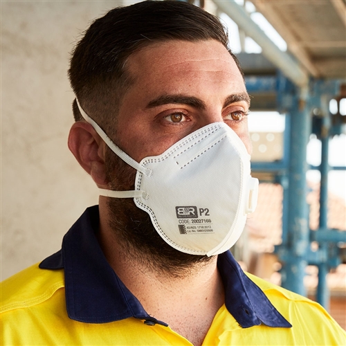 Blue Rapta Disposable P2 Flat Fold Mask (Bx 20) 20027165