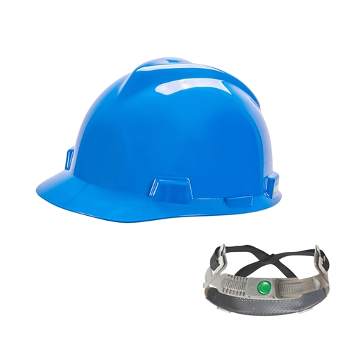 MSA Cap V-Gard Elite, 4PT Unvented Push-Key-Suspension