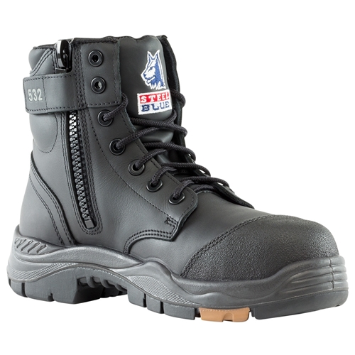 Steel Blue Argyle Zip Composite Toe Safety Boots w/ Scuff Cap 317532