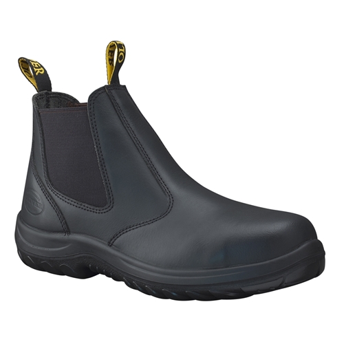 Oliver Black Slip-on Ankle Safety Boot