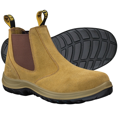 Oliver Beige Elastic Sided Safety Boots 34-624