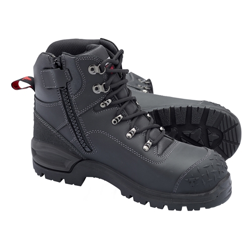John Bull Crow 3.0 Lace-Up Zip-Sided Safety Boot - Black