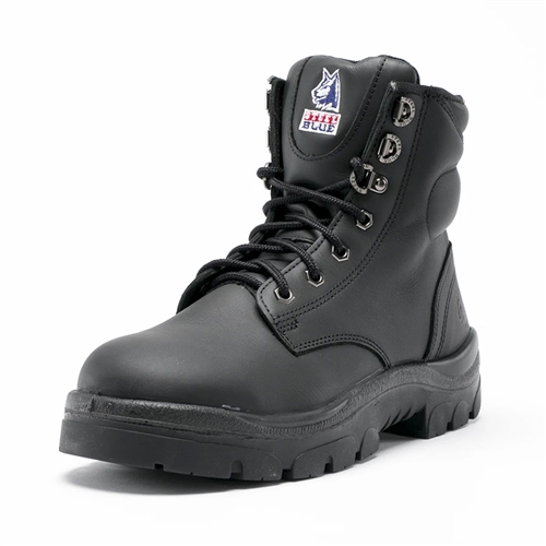 Steel Blue Argyle Ladies Lace-up Ankle Safety Boot