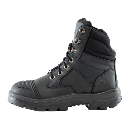Steel Blue Women's Southern Cross® Zip Steel Toe Scuff Cap Safety Boots - Black