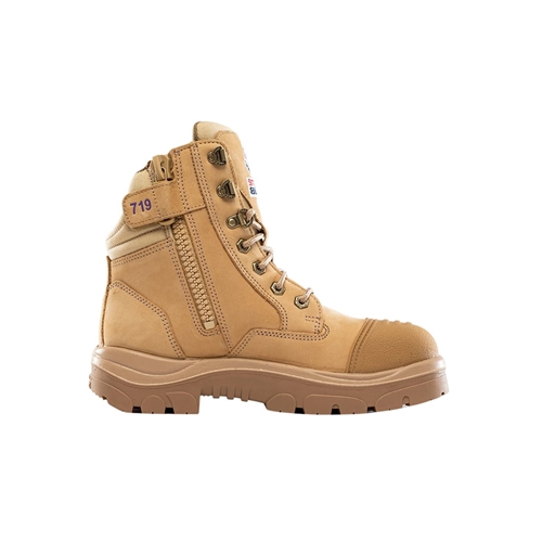 Steel Blue Women's Southern Cross® Zip Steel Toe Scuff Cap Safety Boots - Black