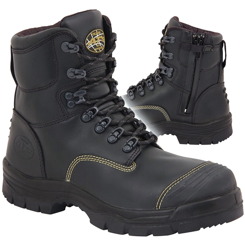 Oliver Water Resistant Full Grain Leather Coolstep Lining Zip-Side Lace-Up Boot