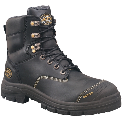 Oliver Water Resistant Full Grain Leather Coolstep Lining Lace-Up Boot Black