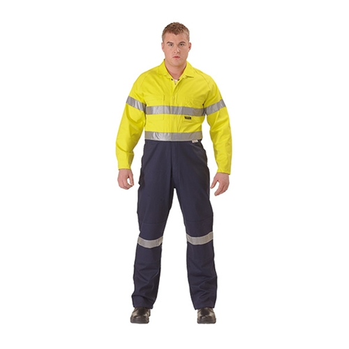 Bisley Hi-Vis Lightweight Hoop Tape Overalls