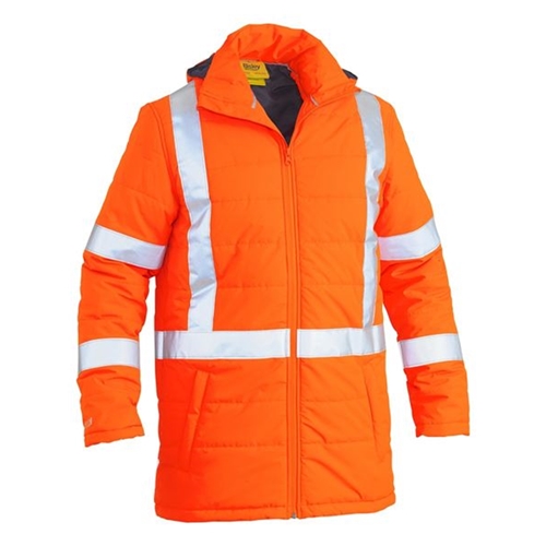 Bisley Taped Hi Vis Puffer Jacket