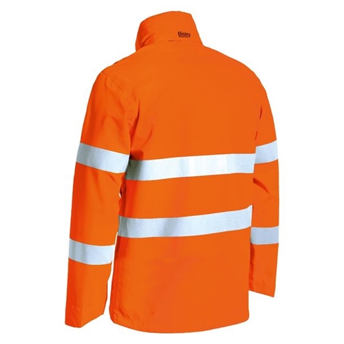 Bisley Taped Hi Vis Lightweight Mini Ripstop Jacket w/ Concealed Hood