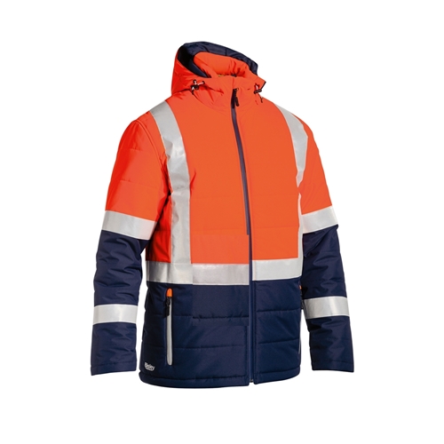 Bisley Taped 2 Tone Hi Vis Puffer Jacket