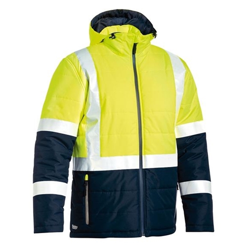 Bisley Taped 2 Tone Hi Vis Puffer Jacket