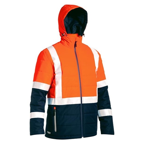 Bisley Taped 2 Tone Hi Vis Puffer Jacket